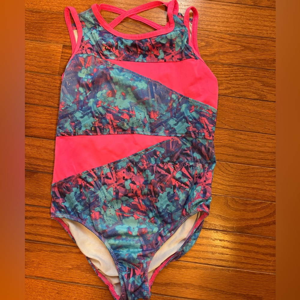 Cute child’s medium gymnastics leotard